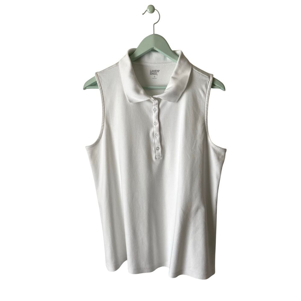 Lands' End Sleeveless Polo Shirt Size XL